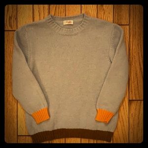 il gufo light blue super soft wool sweater size 5